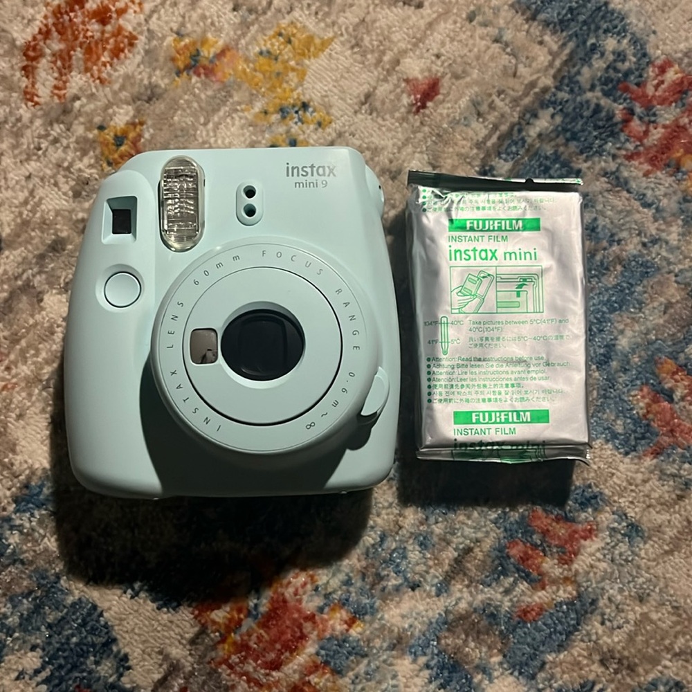 Instax Mini 9 Polaroid Camera + Film